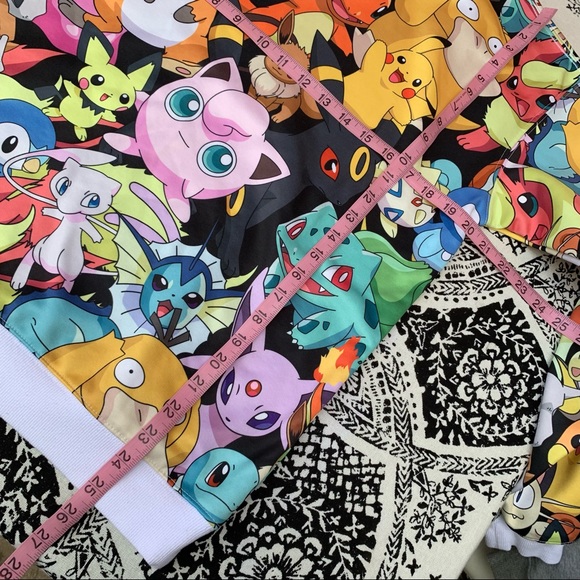 Pokémon All Over Print Characters Sweatshirt Pullover Official Unisex Medium - Picture 6 of 7